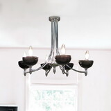 Warehouse of Tiffany RL1331-6 Ariana 12 in. 6-Light Indoor Bronze Finish Chandelier with Light Kit