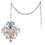 Warehouse of Tiffany RL4025 SWAG Cynthia 1-light Crystal 11-inch Chrome Swag Lamp