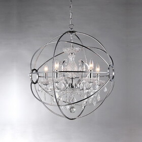 Warehouse of Tiffany RL6806B-16CH Saturn 17 in. 4-Light Indoor Brown Finish Chandelier with Light Kit