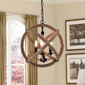 Warehouse of Tiffany RL8149AB Twirlie 20 in. 3-Light Indoor Bronze Finish Chandelier with Light Kit