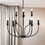 Warehouse of Tiffany WTY875 Ayada 6 in. 9-Light<br> Indoor Matte Black Finish Chandelier with Light Kit