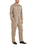 TOPTIE Men's Long Sleeve Coverall, Khaki Coverall Snap and Zip-Front Coverall Lightweight Coverall