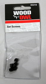 WoodOwl 05310 Set Screws for 1" - 2-9/16" (5 per pack)