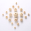 Muka 320 Pcs Natural Wood Beads 6 Sizes, Round Wooden Beads for Bracelet Doorway DIY Accessories