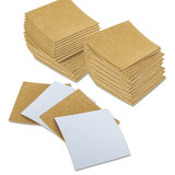 Muka 100 Pack Self-Adhesive Cork Sheets for Coasters, DIY Crafts Cork Tiles Mat