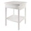 Winsome 10218 Claire Curved Accent Table, Nightstand, White