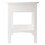 Winsome 10218 Claire Curved Accent Table, Nightstand, White