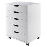 Winsome 10519 Halifax Cabinet for Closet / Office, 5 Drawers, White