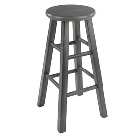 Winsome 16224 "Ivy" Counter Stool Rustic, 24", Gray Finish