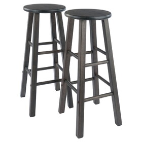 Winsome 16270 Element 2-Pc Bar Stool Set, Oyster Gray