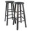 Winsome 16270 "Element" 2-PC Set, Bar Stools 29", Oyster Gray Finish