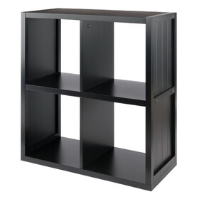 Winsome 20025 Timothy 2x2 Storage Cube Shelf, Black