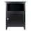 Winsome 20115 Henry Accent Table, Nightstand, Black