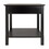 Winsome 20124 Timber Accent Table, Black
