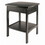 Winsome 20218 Claire Curved Accent Table, Nightstand, Black