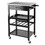 Winsome 20326 Anthony Kitchen Utility Cart, Stainless Steel Top, Black