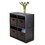 Winsome 20452 Timothy 5-Pc 2x2 Storage Shelf with 4 Foldable Fabric Baskets, Black and Chocolate