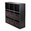 Winsome 20642 Timothy 7-Pc 3x3 Storage Shelf with 6 Foldable Fabric Baskets, Black and Chocolate