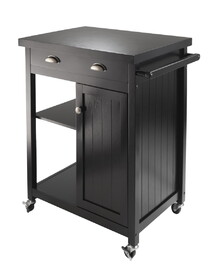 Winsome 20727 Timber Kitchen Cart with Wainscot panel