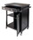 Winsome 20727 Timber Kitchen Cart, Black