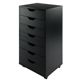 Winsome 20792 Halifax 7-Drawer Cabinet, Black