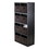Winsome 20832 Timothy 9-Pc 4x2 Storage Shelf with 8 Foldable Fabric Baskets, Black and Chocolate