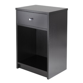 Winsome 20914 Squamish Accent table with 1 Drawer, Black Finish
