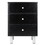 Winsome 20933 Daniel Accent Table, Nightstand, Black and Slate Gray