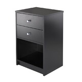 Winsome 20936 Ava Accent Table, Nightstand, Black