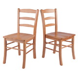 Winsome 34232 Wood Set of 2 Ladder Back Chair, RTA