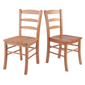 Winsome 34232 Wood Set of 2 Ladder Back Chair, RTA