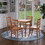 Winsome 34530 Groveland 5-Pc Dining Table with Ladder-back Chairs, Light Oak