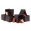 Winsome 38622 Capri 6-Pc Foldable Fabric Basket Set, Chocolate