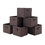 Winsome 38622 Capri 6-Pc Foldable Fabric Basket Set, Chocolate