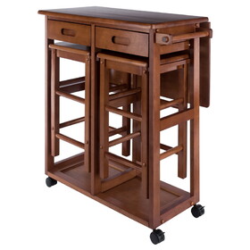 Winsome 39330 Space Saver with 2 Stools, Square