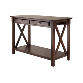 Winsome 40544 Xola Consol Table, 2-Drawer, Cappuccino
