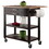 Winsome 40826 Langdon Kitchen Cart, Drop Leaf, Cappuccino and Natural