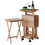 Winsome 42820 Isabelle 6-Pc Snack Table Set, Natural