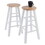 Winsome 53274 Element 2-Pc Counter Stool Set, Natural and White