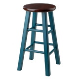 Winsome 62224 Ivy Counter Stool, Rustic Teal and Walnut