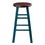 Winsome 62224 Ivy 24" Counter Stool Rustic Teal w/ Walnut Seat