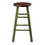 Winsome 64224 Ivy 24" Counter Stool Rustic Green w/ Walnut Seat