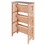 Winsome 82427 Mission 3-Section Foldable Shelf, Natural