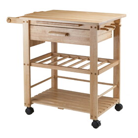 Winsome 83644 Finland Kitchen Cart, Natural Finish