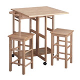 Winsome 89330 Suzanne 3-Pc Space Save Set Beech