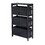 Winsome 92251 Capri 7-Pc Storage Shelf with 6 Foldable Fabric Baskets, Espresso and Black