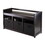Winsome 92301 Addison 4-Pc Storage Bench with 3 Foldable Fabric Baskets, Espresso and Black