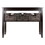 Winsome 92452 Morris Console Table with 3 Foldable Corn Husk Baskets, Espresso and Chocolate