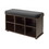 Winsome 92633 Townsend Storage Bench with Seat Cushion, Espresso and Black