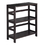 Winsome 92649 Leo 4pc Shelf with 3 Baskets; Shelf with one Large and 2 small baskets; 2 cartons